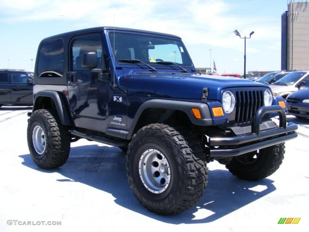 2004 Wrangler X 4x4 - Patriot Blue Pearl / Dark Slate Gray photo #3