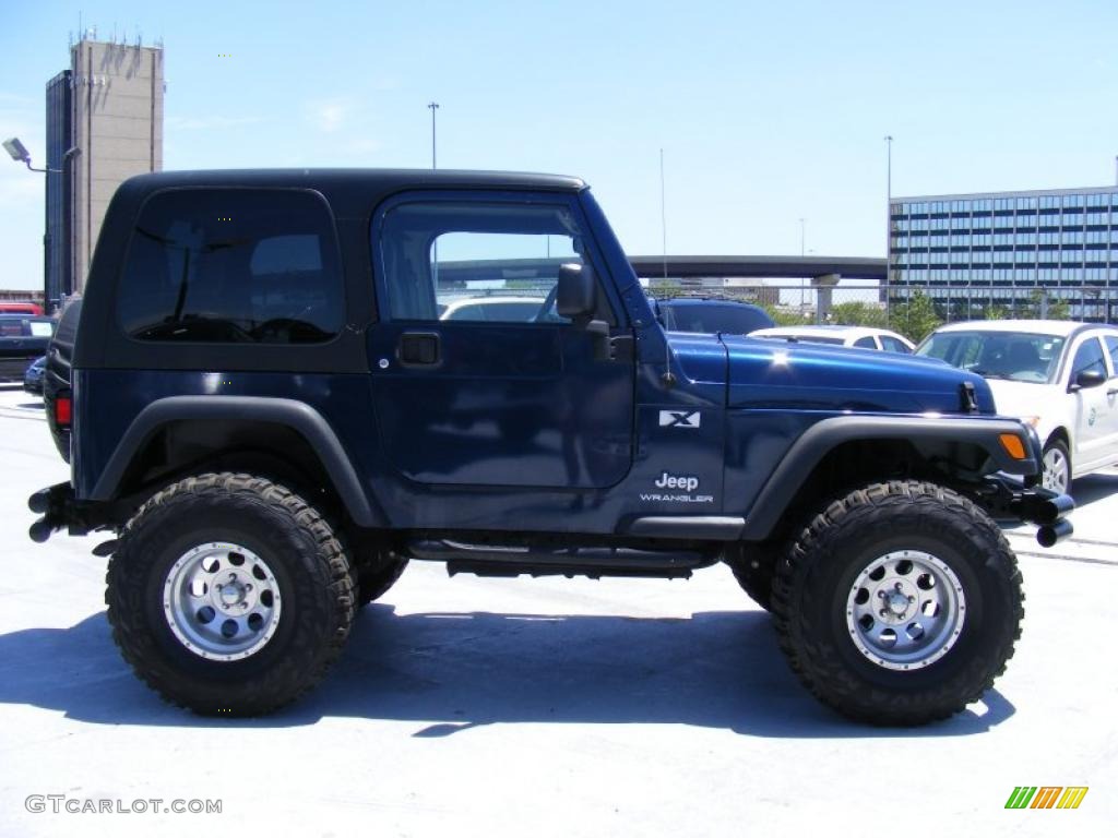 2004 Wrangler X 4x4 - Patriot Blue Pearl / Dark Slate Gray photo #4