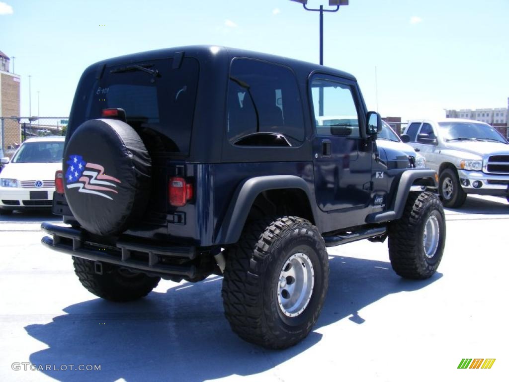 2004 Wrangler X 4x4 - Patriot Blue Pearl / Dark Slate Gray photo #5