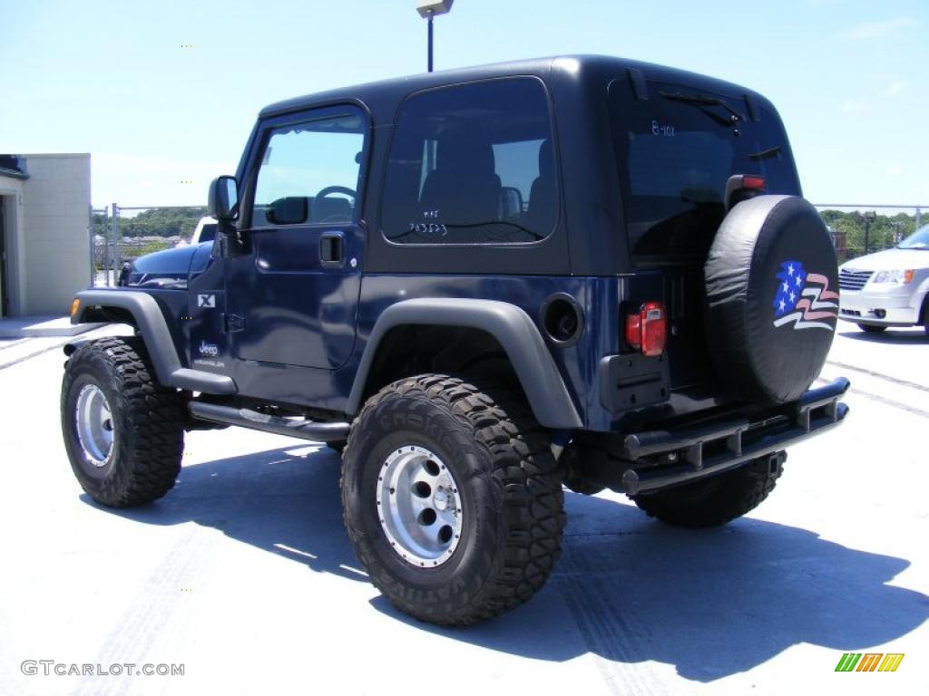 2004 Wrangler X 4x4 - Patriot Blue Pearl / Dark Slate Gray photo #7