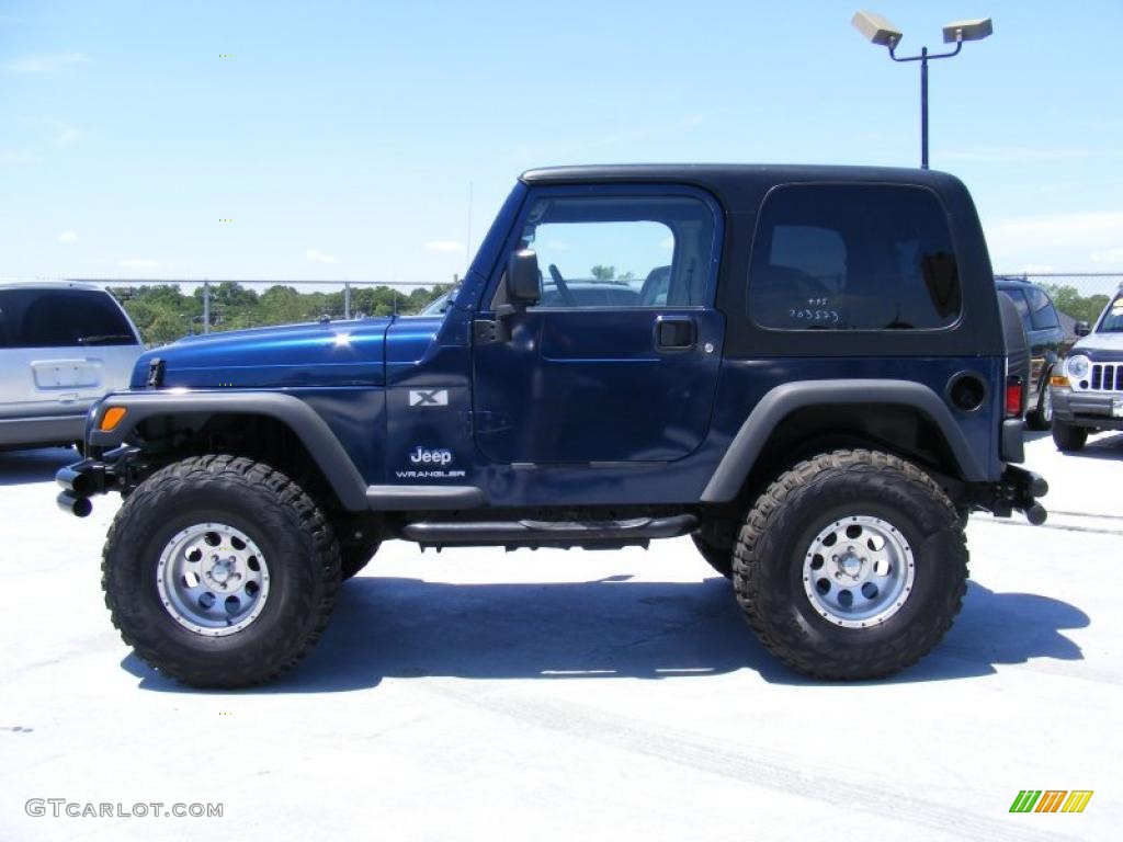 2004 Wrangler X 4x4 - Patriot Blue Pearl / Dark Slate Gray photo #8