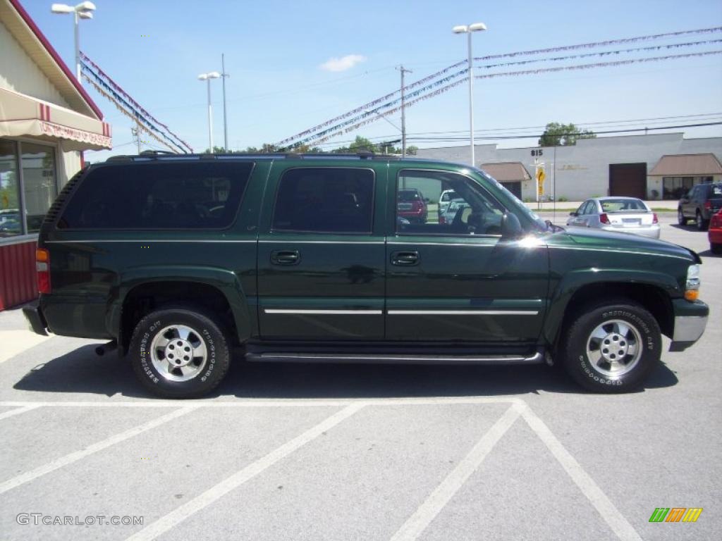 2001 Suburban 1500 LT 4x4 - Forest Green Metallic / Light Gray/Neutral photo #15