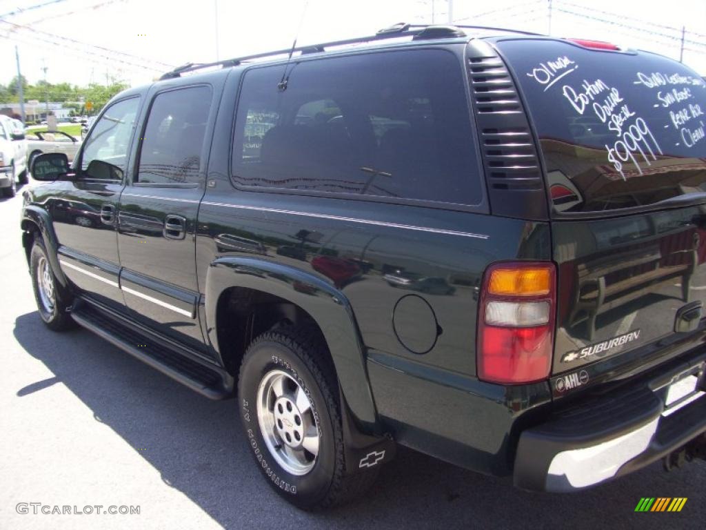 2001 Suburban 1500 LT 4x4 - Forest Green Metallic / Light Gray/Neutral photo #20