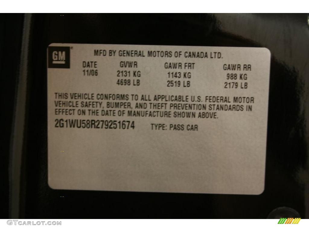 2007 Impala LTZ - Black / Ebony Black photo #22