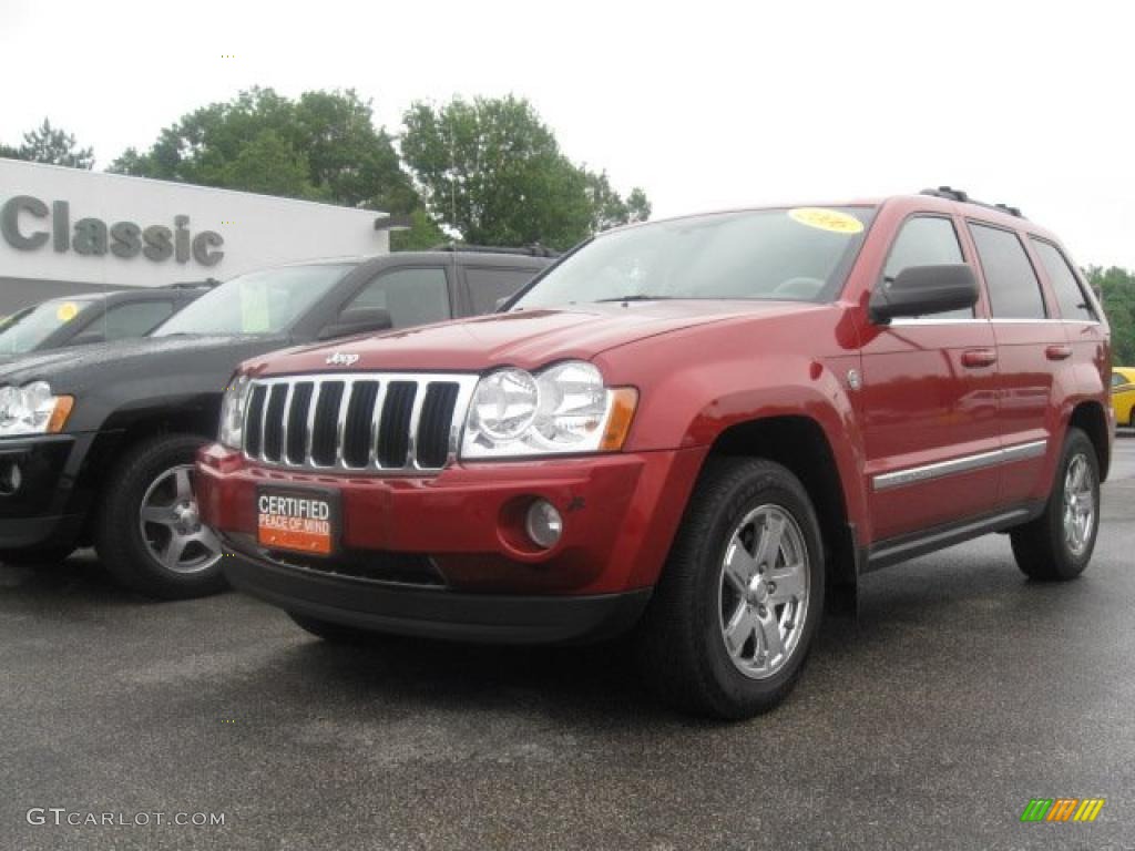 2006 Grand Cherokee Limited 4x4 - Inferno Red Crystal Pearl / Medium Slate Gray photo #1