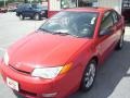 2003 Red Saturn ION 3 Quad Coupe  photo #10