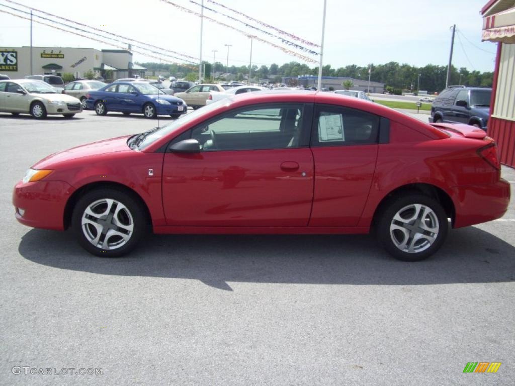 2003 ION 3 Quad Coupe - Red / Gray photo #16