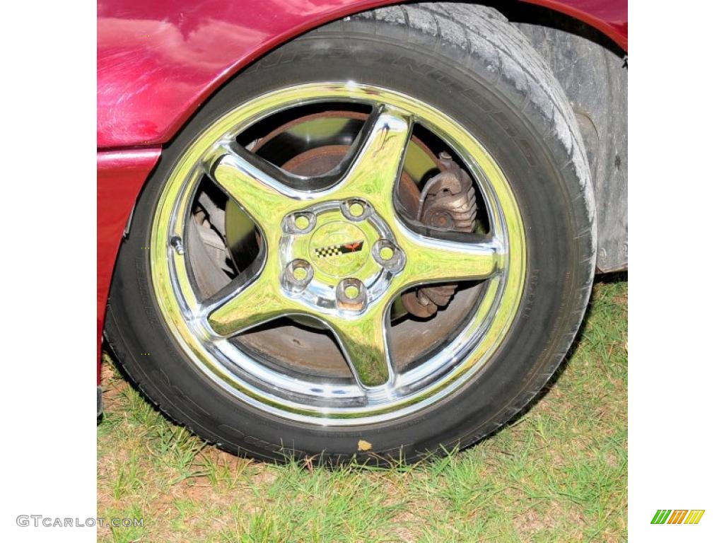 1993 Corvette 40th Anniversary Coupe - Ruby Red Metallic / Ruby Red photo #12