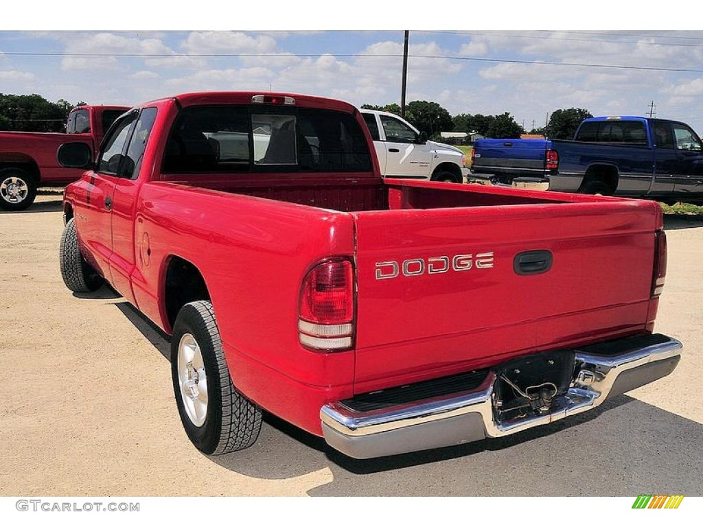 1997 Dakota SLT Extended Cab - Flame Red / Mist Gray photo #3