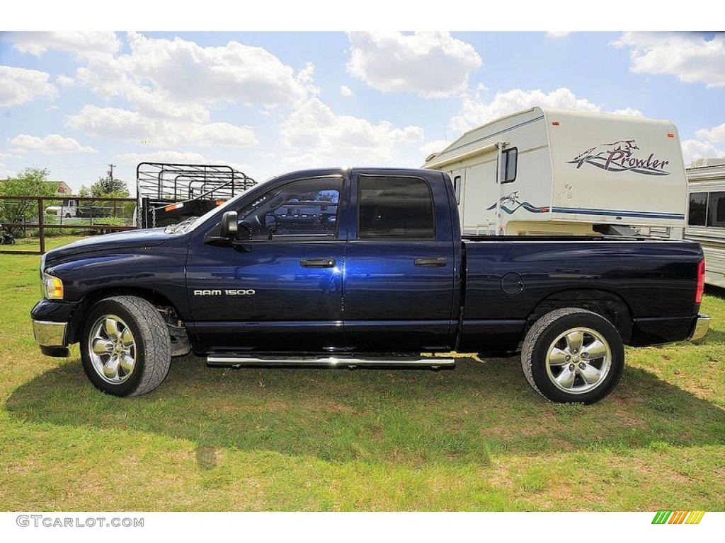 2004 Ram 1500 SLT Quad Cab - Patriot Blue Pearl / Dark Slate Gray photo #2