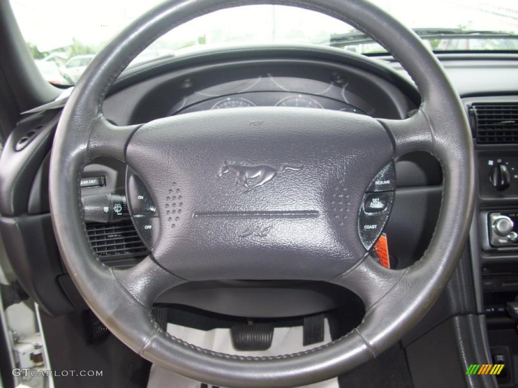 2000 Mustang GT Coupe - Crystal White / Dark Charcoal photo #5