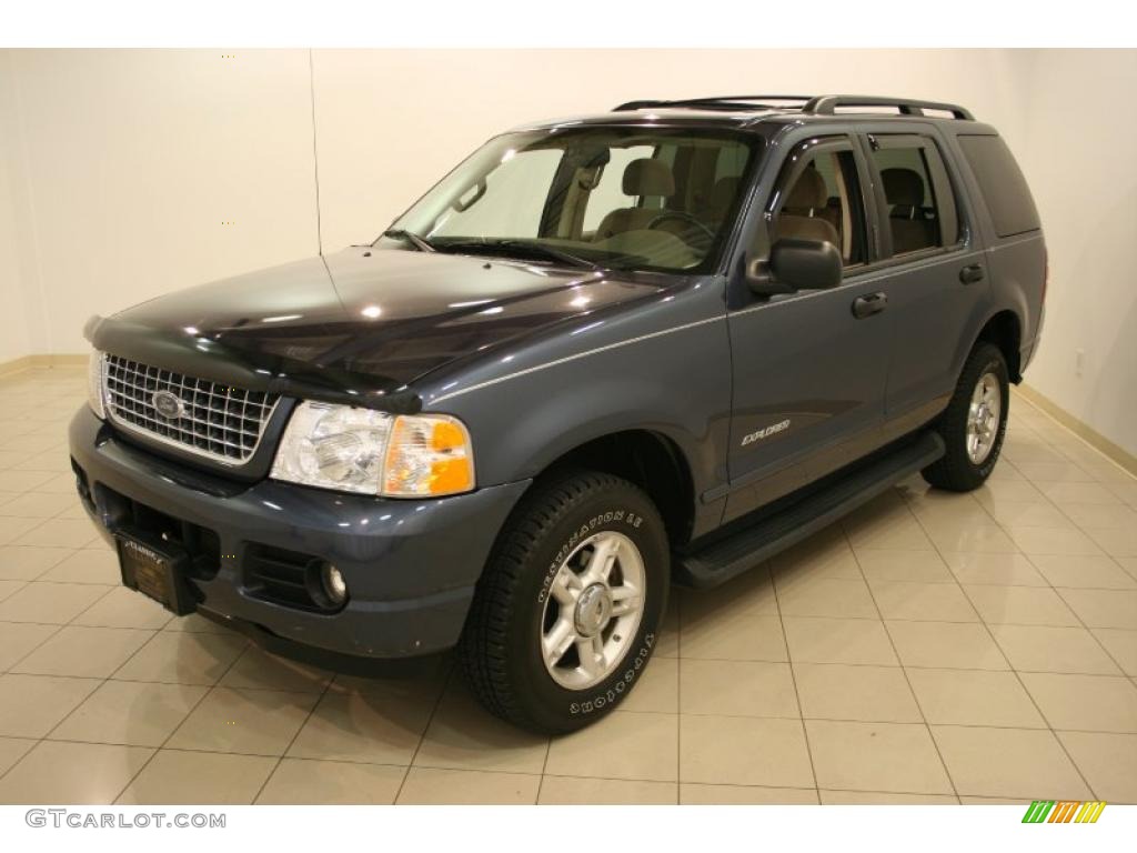 2004 Explorer XLT 4x4 - Medium Wedgewood Blue Metallic / Medium Parchment photo #3