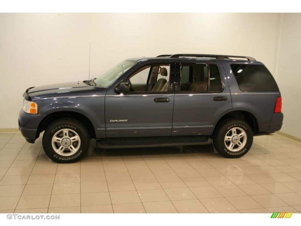 2004 Explorer XLT 4x4 - Medium Wedgewood Blue Metallic / Medium Parchment photo #4