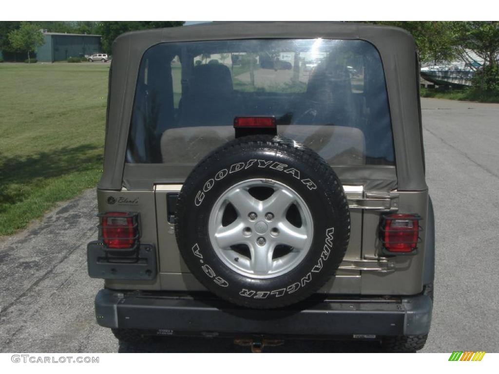 2004 Wrangler X 4x4 - Light Khaki Metallic / Dark Slate Gray photo #4