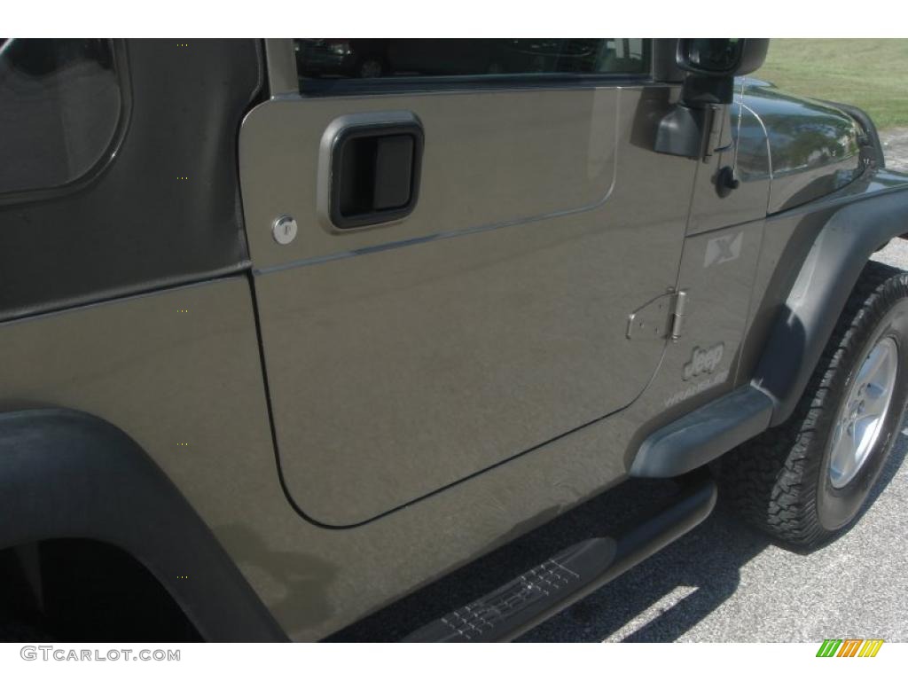 2004 Wrangler X 4x4 - Light Khaki Metallic / Dark Slate Gray photo #8