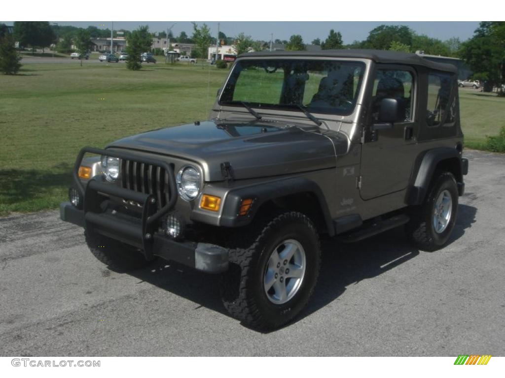 2004 Wrangler X 4x4 - Light Khaki Metallic / Dark Slate Gray photo #12