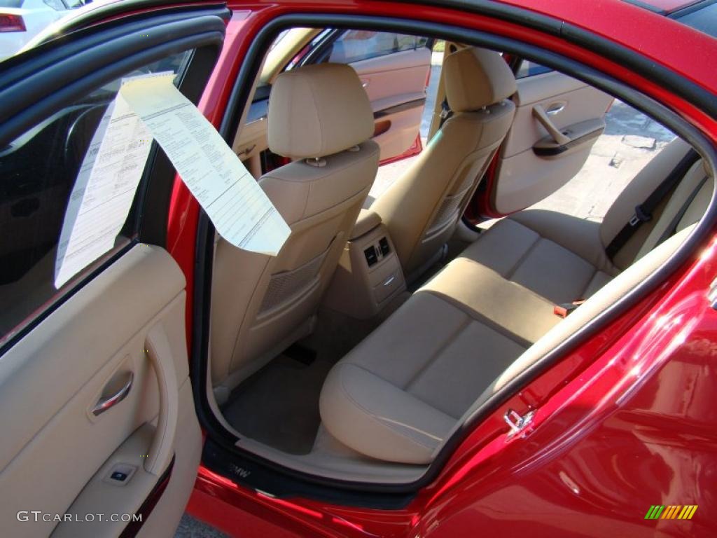 2007 3 Series 328i Sedan - Crimson Red / Beige photo #12