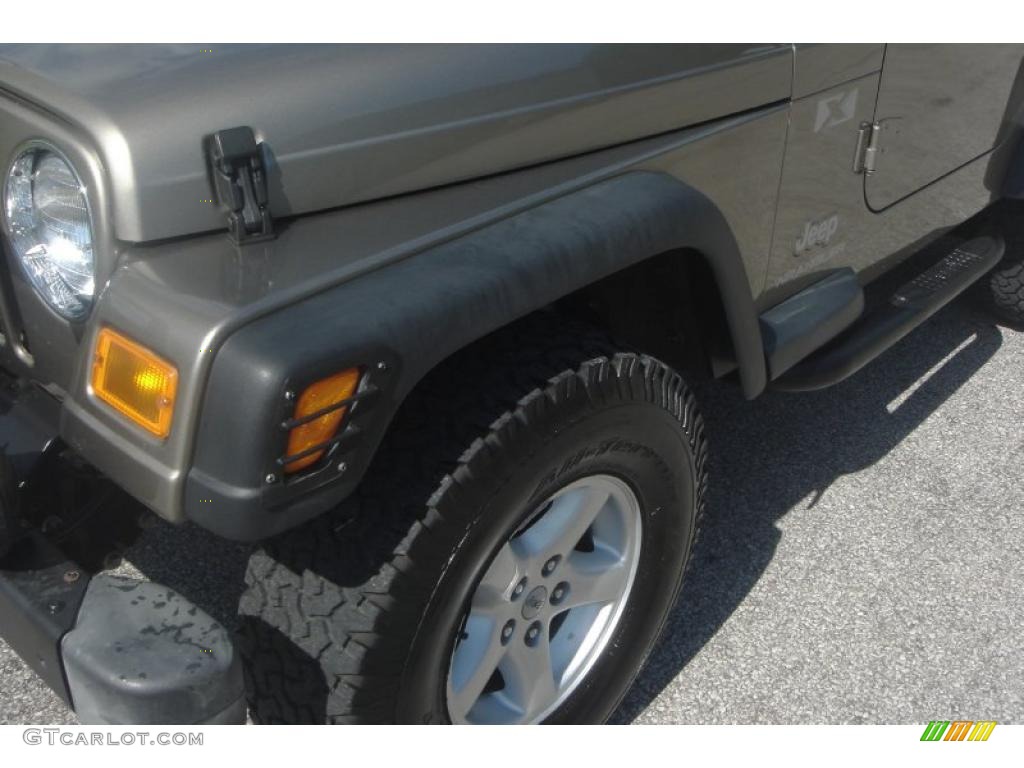 2004 Wrangler X 4x4 - Light Khaki Metallic / Dark Slate Gray photo #17