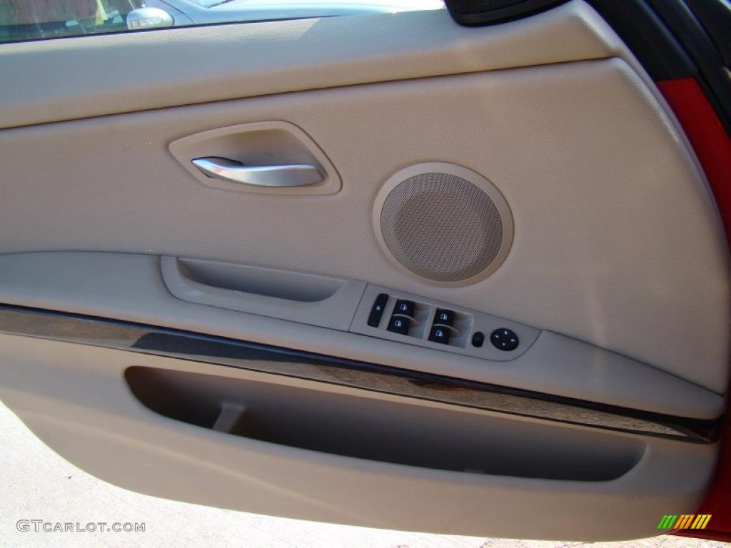 2007 3 Series 328i Sedan - Crimson Red / Beige photo #20