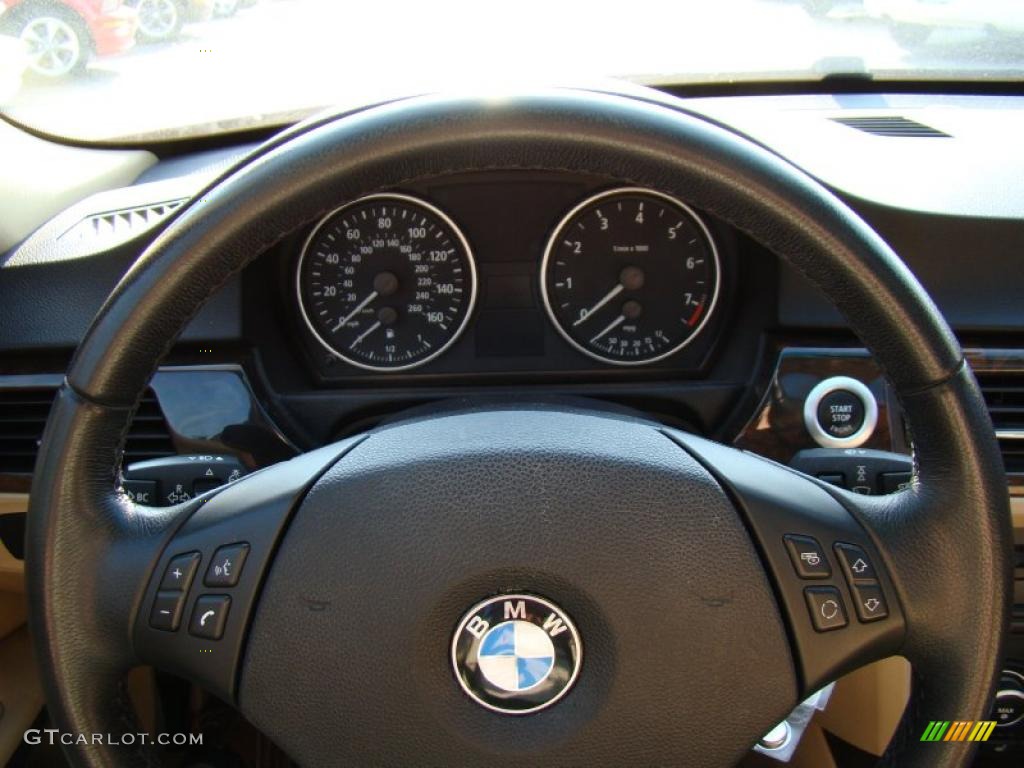 2007 3 Series 328i Sedan - Crimson Red / Beige photo #25
