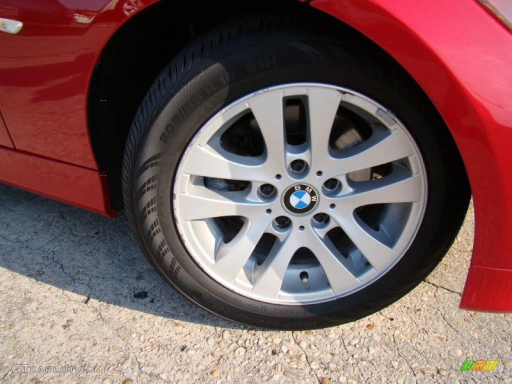 2007 3 Series 328i Sedan - Crimson Red / Beige photo #31