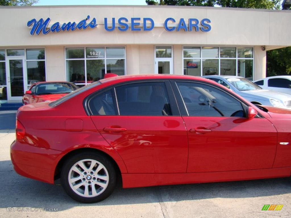 2007 3 Series 328i Sedan - Crimson Red / Beige photo #36