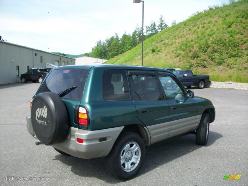 2000 RAV4 4WD - Deep Jewel Green / Gray photo #3