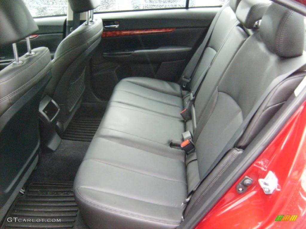 2010 Legacy 3.6R Limited Sedan - Ruby Red Pearl / Off Black photo #15