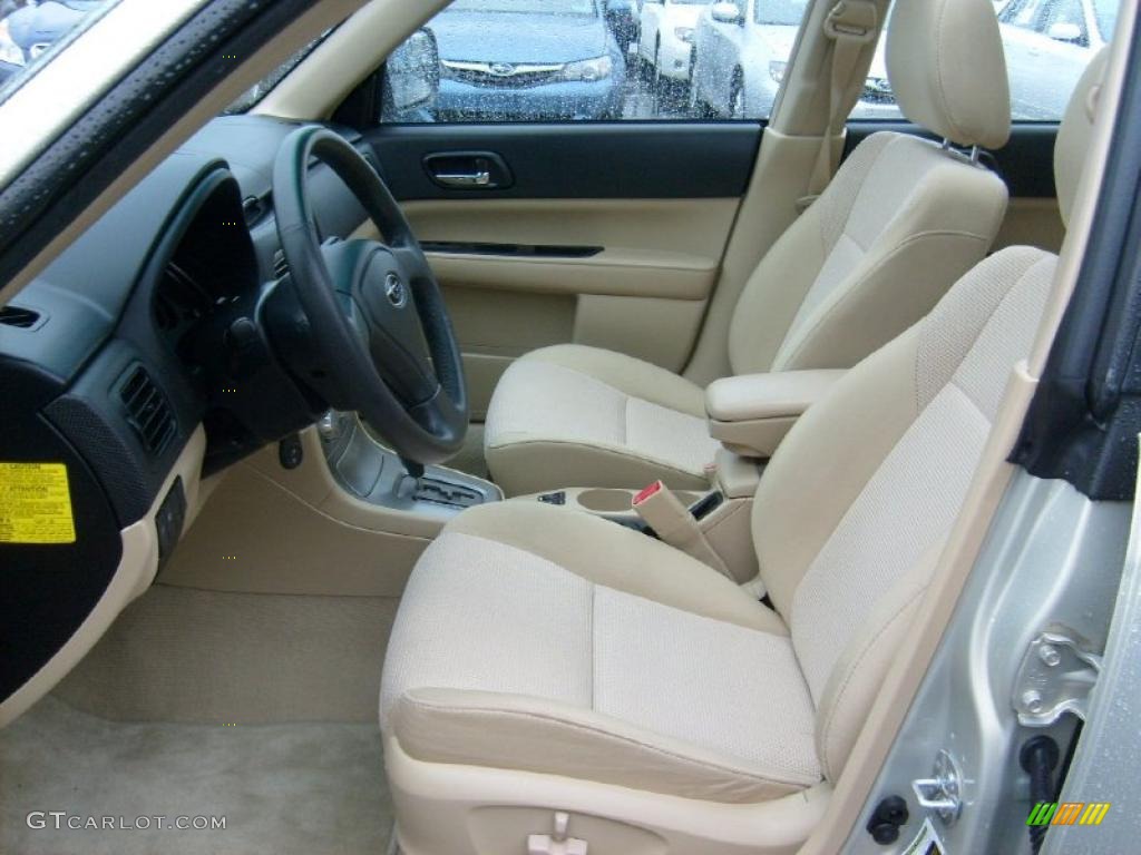 2007 Forester 2.5 X Premium - Champagne Gold Opal / Desert Beige photo #3