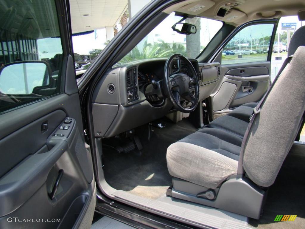 2005 Silverado 1500 LS Extended Cab 4x4 - Black / Dark Charcoal photo #10