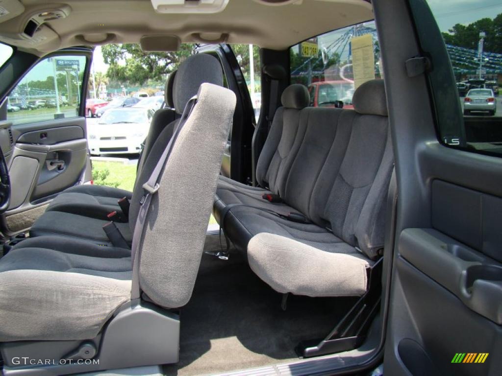 2005 Silverado 1500 LS Extended Cab 4x4 - Black / Dark Charcoal photo #12