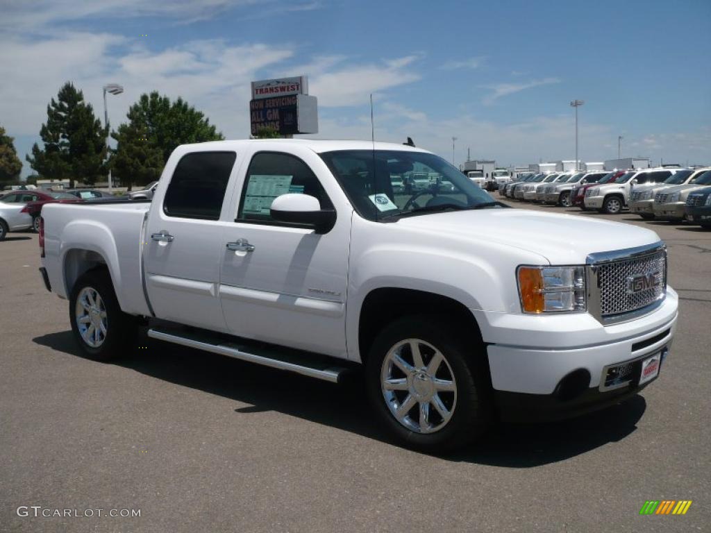 2010 Summit White GMC Sierra 1500 Denali Crew Cab AWD #31256408 |  GTCarLot.com - Car Color Galleries