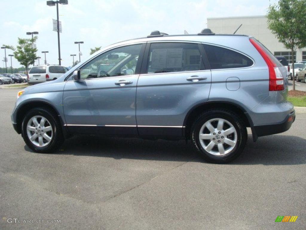 2007 CR-V EX-L 4WD - Glacier Blue Metallic / Gray photo #3