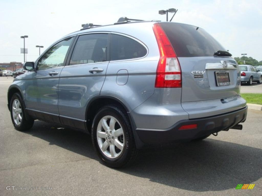 2007 CR-V EX-L 4WD - Glacier Blue Metallic / Gray photo #4