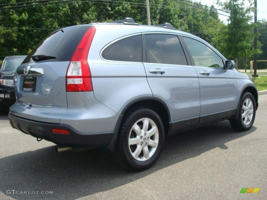 2007 CR-V EX-L 4WD - Glacier Blue Metallic / Gray photo #6