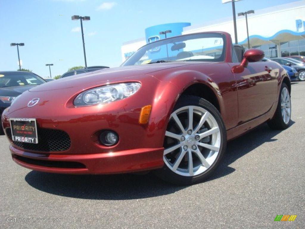 2008 MX-5 Miata Sport Roadster - Copper Red Mica / Black photo #1