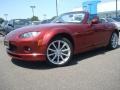 2008 Copper Red Mica Mazda MX-5 Miata Sport Roadster  photo #2