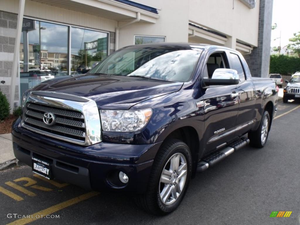 2008 Tundra Limited Double Cab 4x4 - Nautical Blue Metallic / Graphite Gray photo #1