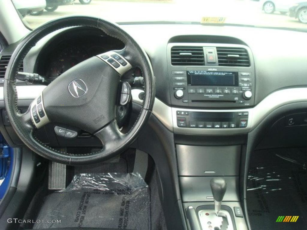 2006 Acura TSX Sedan Ebony Black Dashboard Photo #31302280