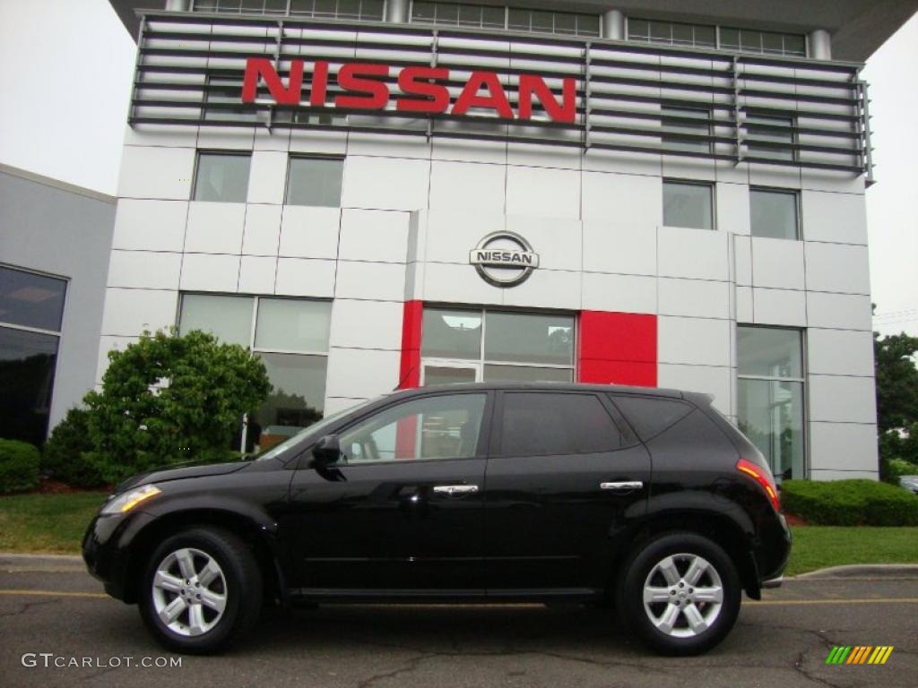 2007 Murano S AWD - Super Black / Cafe Latte photo #4