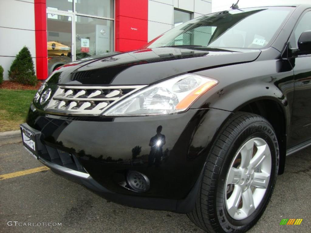 2007 Murano S AWD - Super Black / Cafe Latte photo #14