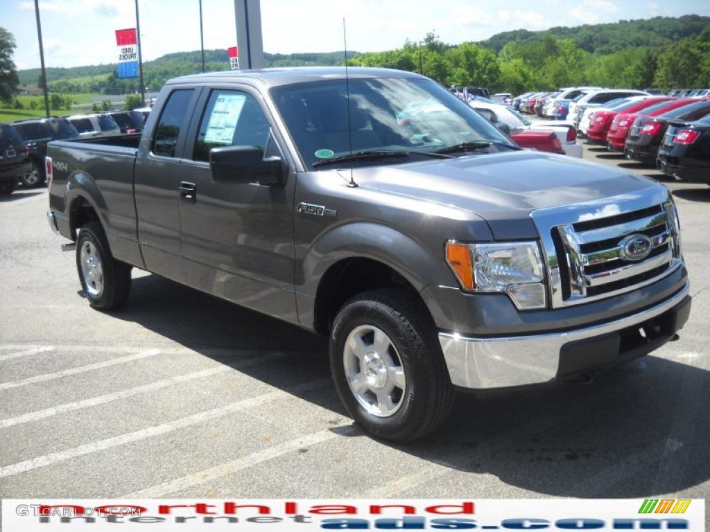 2010 F150 XLT SuperCab 4x4 - Sterling Grey Metallic / Medium Stone photo #4