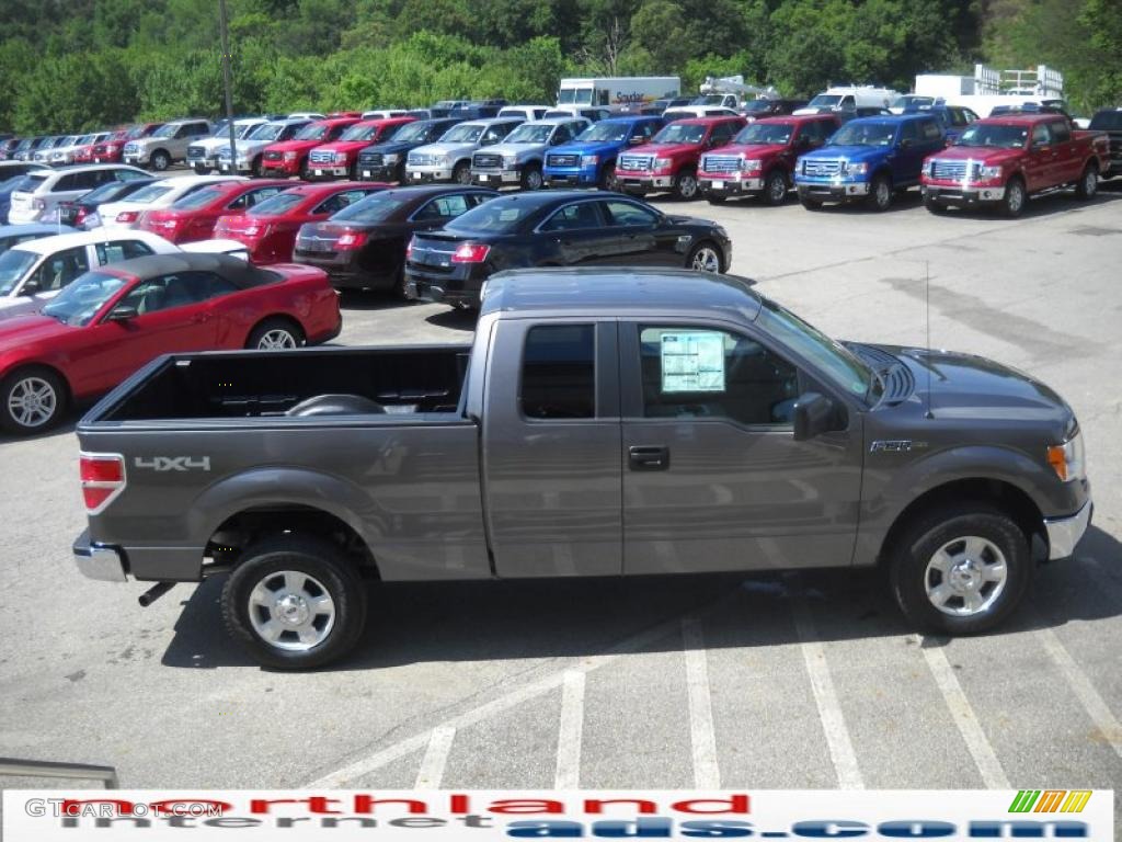 2010 F150 XLT SuperCab 4x4 - Sterling Grey Metallic / Medium Stone photo #5