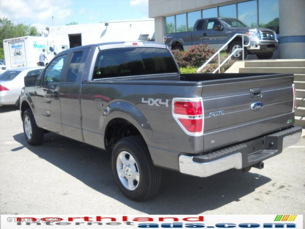 2010 F150 XLT SuperCab 4x4 - Sterling Grey Metallic / Medium Stone photo #8