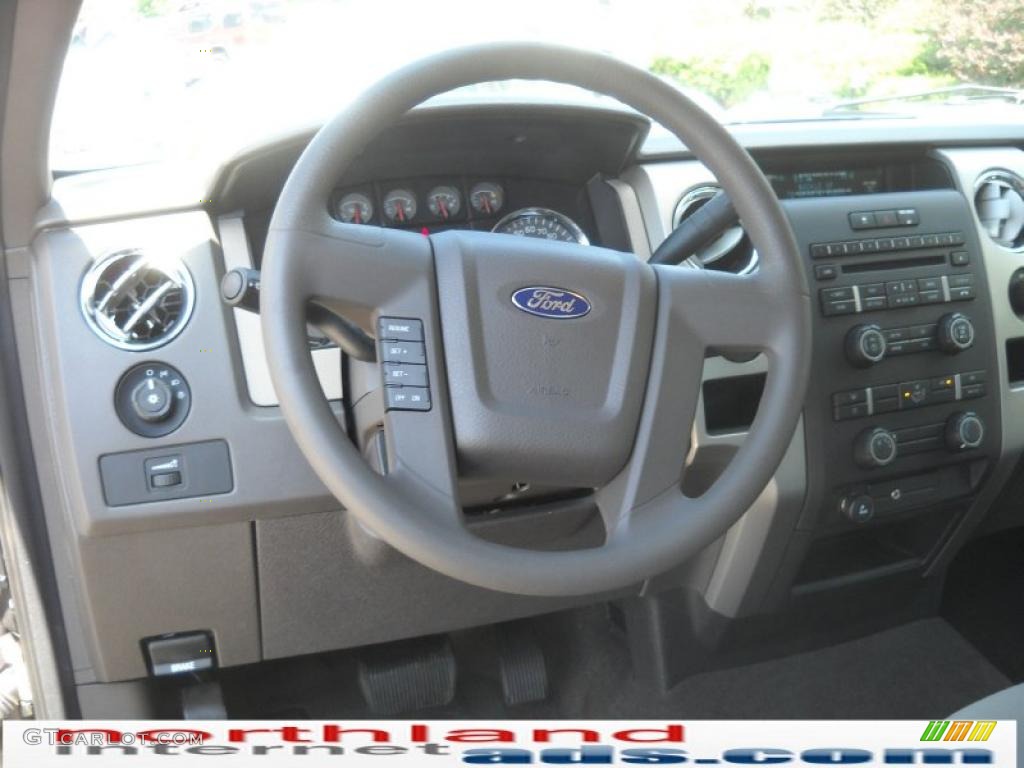 2010 F150 XLT SuperCab 4x4 - Sterling Grey Metallic / Medium Stone photo #14