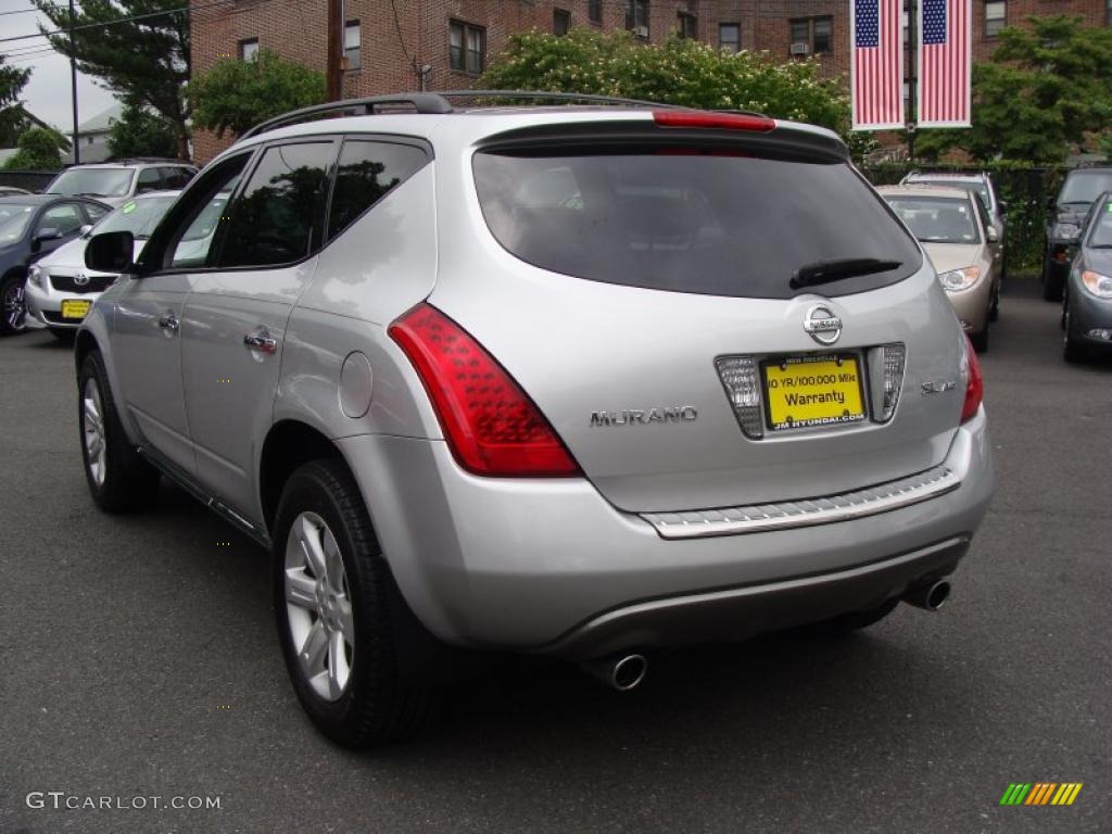 2007 Murano SL AWD - Brilliant Silver Metallic / Charcoal photo #7