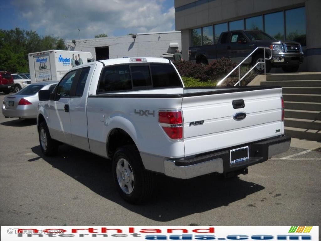 2010 F150 XLT SuperCab 4x4 - Oxford White / Medium Stone photo #8