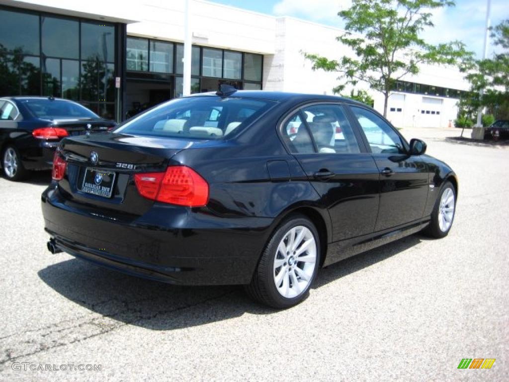 2010 3 Series 328i xDrive Sedan - Black Sapphire Metallic / Oyster/Black Dakota Leather photo #5