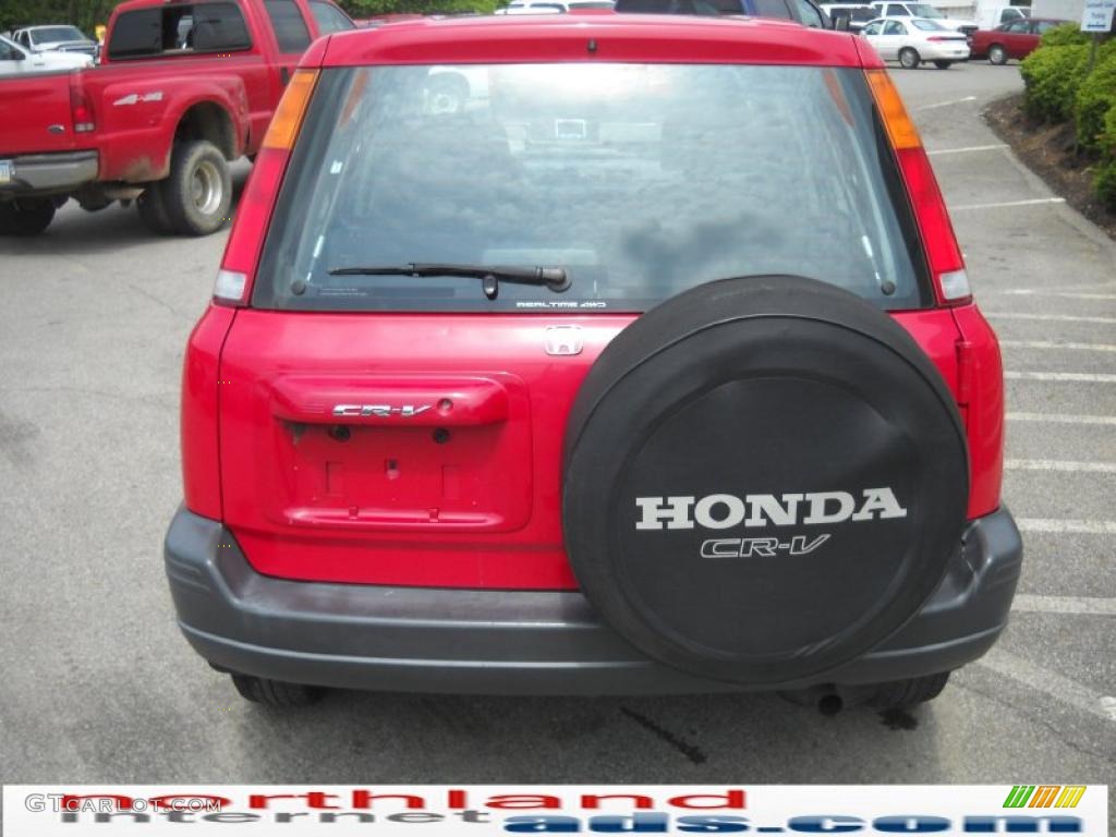 2001 CR-V LX 4WD - Milano Red / Dark Gray photo #7