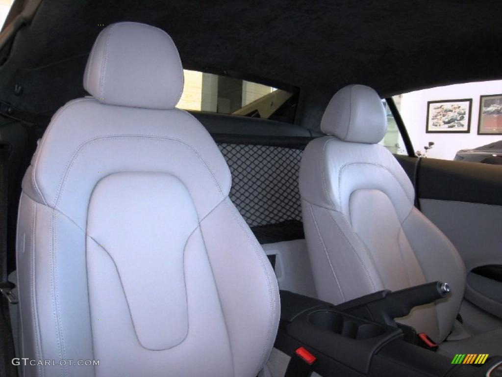 2009 R8 4.2 FSI quattro - Mugello Blue Pearl Effect / Fine Nappa Limestone Grey Leather photo #14